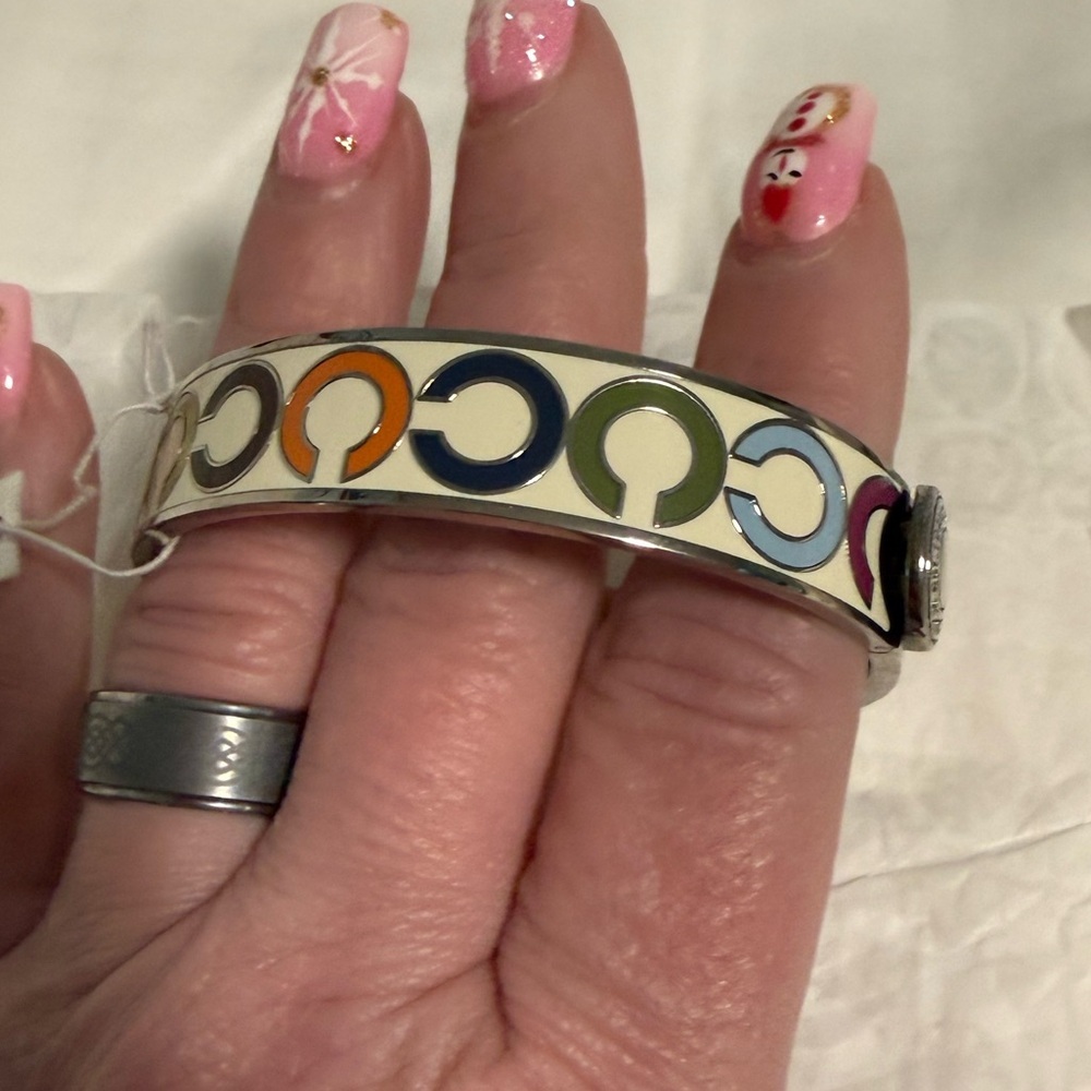 Coach NWT Colorful Monogram Bangle Bracelet! Full Inclusion! 😍 - Picture 4 of 8